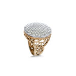 Δαχτυλίδι ασημένιο επίχρυσο με κρύσταλλα Swarovski