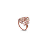 Δαχτυλίδι ασημένιο επίχρυσο με κρύσταλλα Swarovski