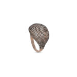Δαχτυλίδι ασημένιο επίχρυσο με κρύσταλλα Swarovski