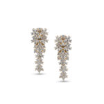 Σκουλαρίκια χρυσά Κ14 με κρύσταλλα Swarovski