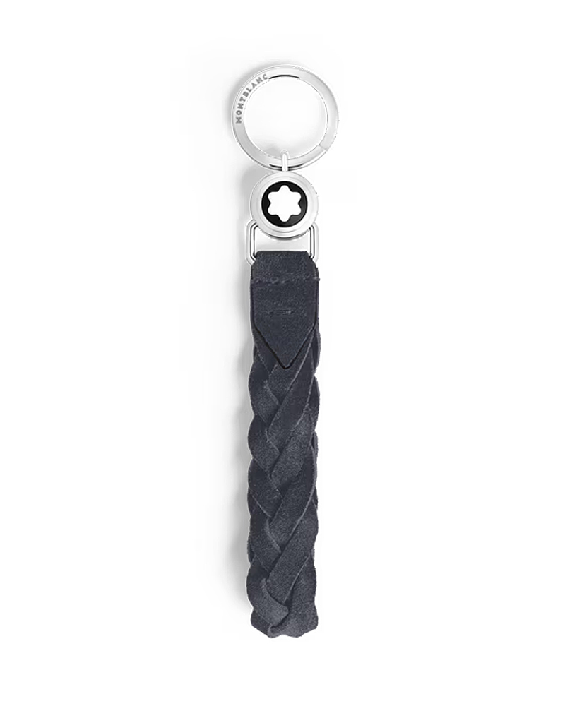 221867 Μπρελόκ Montblanc από μπλε δέρμα σουέτ - Image 1