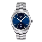 Ρολόι Tissot PR100 Ατσάλι με Μπλε Καντράν 39mm