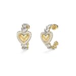 Σκουλαρίκια επίχρυσα Guess Steel Beloved