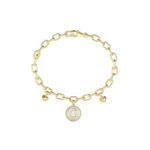 Βραχιόλι επίχρυσο Guess Steel G Talisman