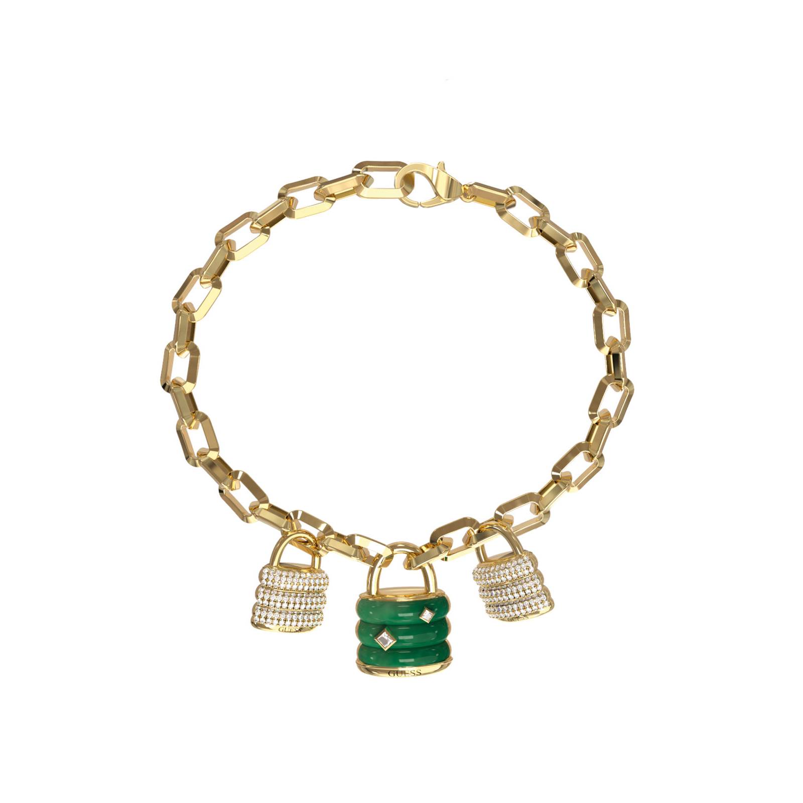 vrachioli-guess-steel-guess-my-secret Βραχιόλι επίχρυσο Guess Steel Guess My Secret - Image 1