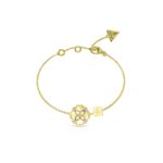 Βραχιόλι επίχρυσο Guess Steel Wild Flower