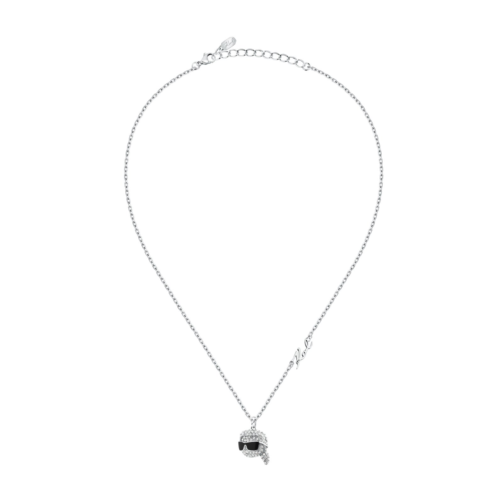 KARL-LAGERFELD-CHARMS-KLAYD06-Γυναικείο-Κολιέ-Ασημένιο-Με-Σχέδιο-Και-Λογότυπο Κολιέ Karl Lagerfeld Charms - Image 1
