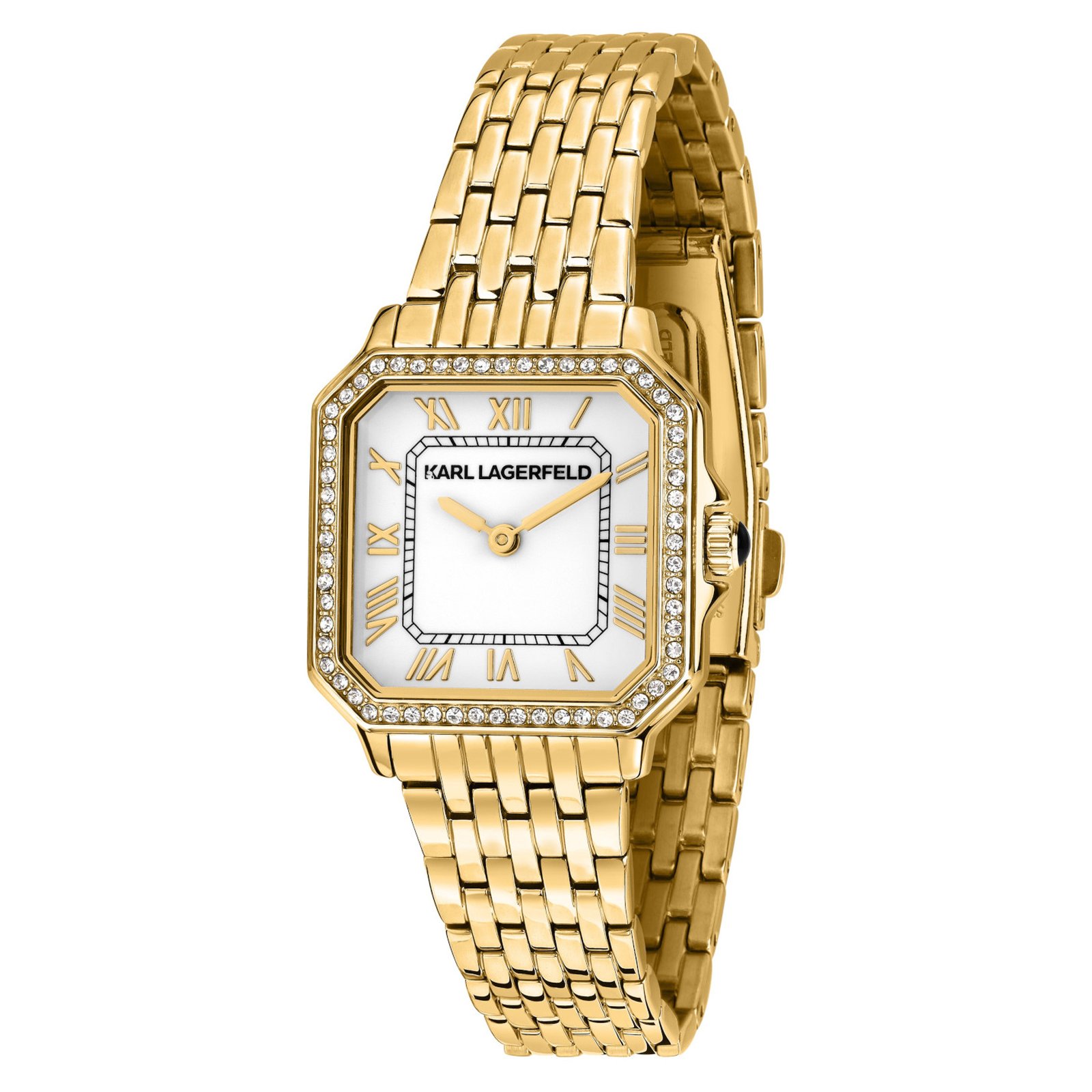 KARL-LAGERFELD-ICON-SQUARE-R0553110501-Γυναικειο-Ρολοι-Quartz-Ακριβειας-22 Γυναικείο Ρολόι Karl Lagerfeld Icon Square 28x33mm - Image 1