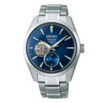 Ανδρικό Ρολόι Seiko Presage 'Ao' Sharp-Edged Open Heart Αυτόματο 40.2mm