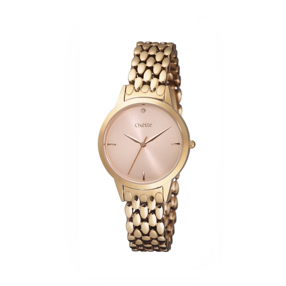 11X05-00703 Γυναικείο ρολόι Oxette Olivia 34mm ροζ χρυσό - Image 1