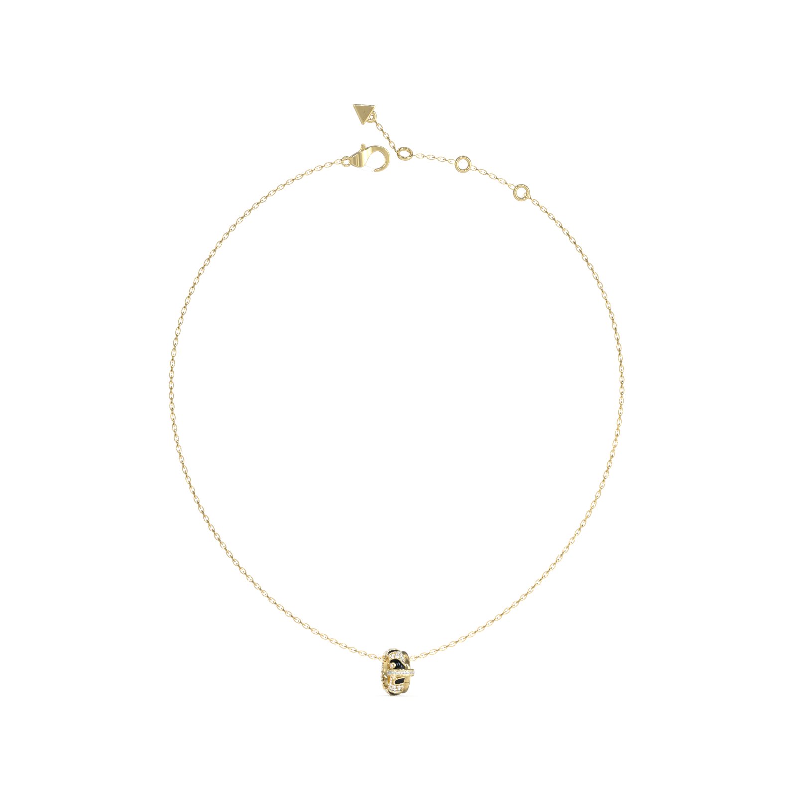 gynaikeio-kolie-guess-steel-fabulous-me-JUBN05191JWYGBKT/U Γυναικείο κολιέ Guess Steel Fabulous Me επίχρυσο με σχέδιο και πέτρες - Image 1