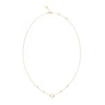Γυναικείο κολιέ Guess Steel G Camden επίχρυσο με λογότυπο και πέτρες