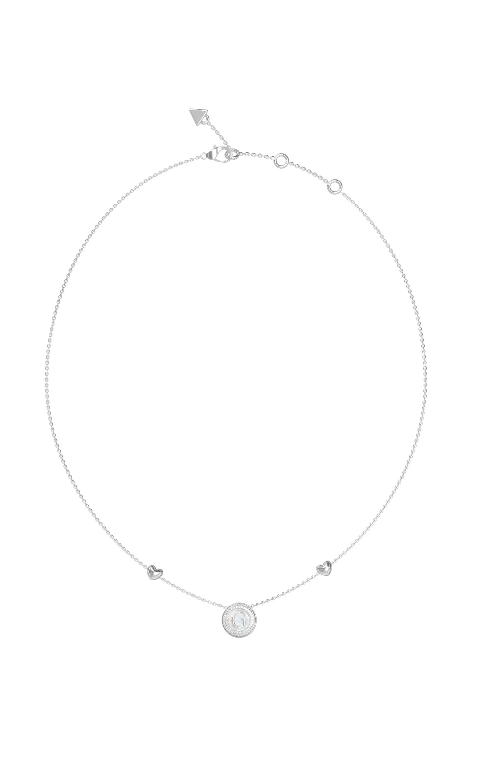 gynaikeio-kolie-guess-steel-g-talisman-asimenio-JUBN06207JWRHT/U Γυναικείο κολιέ Guess Steel G Talisman - Image 1