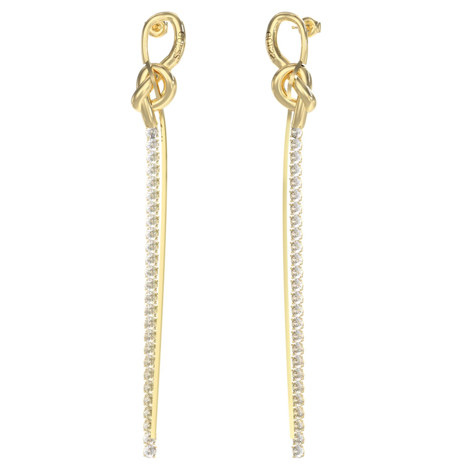 gynaikeia-skoularikia-guess-steel-hold-me-tight-JUBE05491JWYGT/U Γυναικεία σκουλαρίκια Guess Steel Hold me tight - Image 1