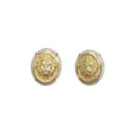 Γυναικεία Σκουλαρίκια Guess Lioness Queen Χρυσά με Λιοντάρι και Ζιργκόν