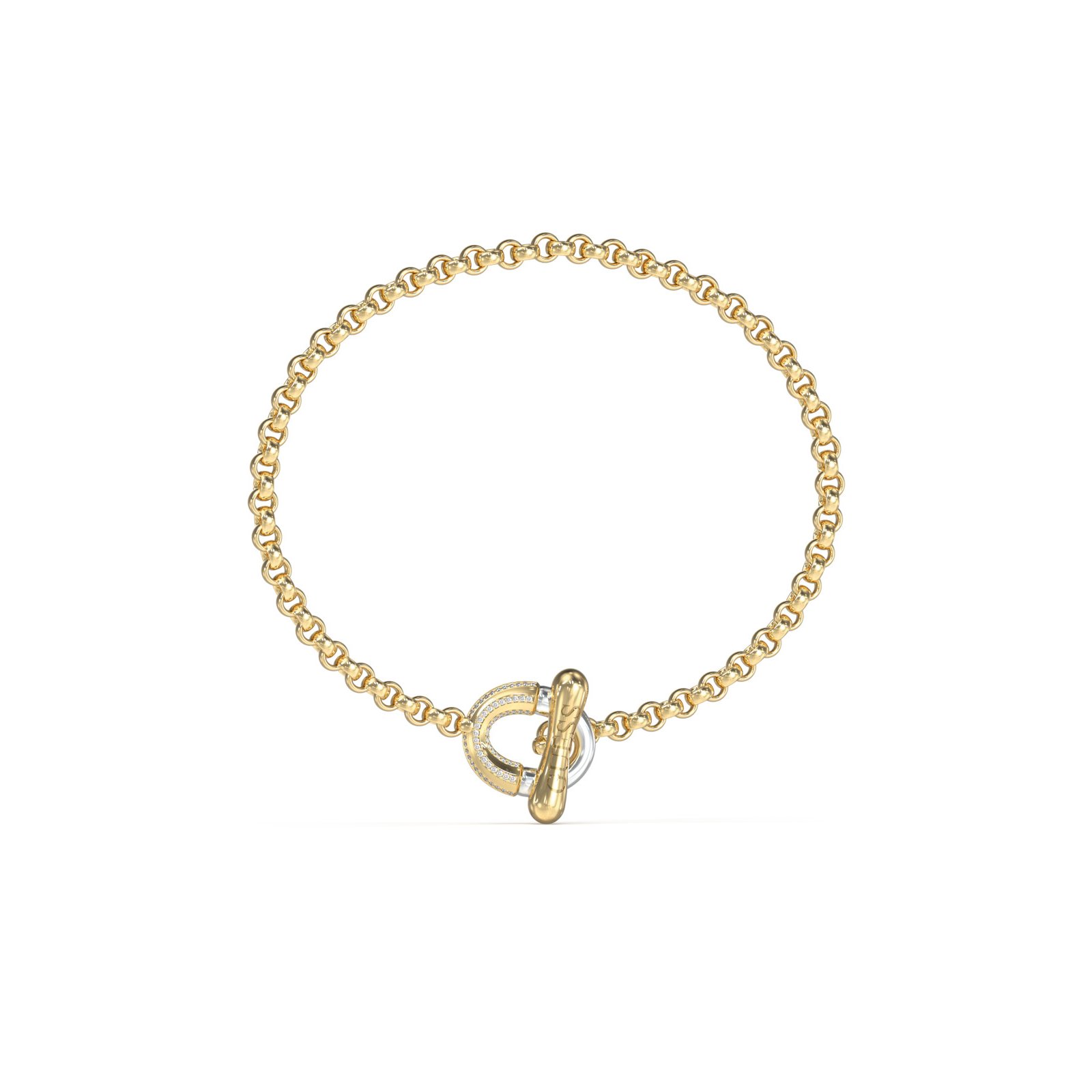 gynaikeio-vrachioli-guess-steel-majorelle-JUBB05372JWYGRHL Γυναικείο βραχιόλι Guess Steel Majorelle - Image 1