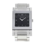 Ανδρικό Ρολόι Gucci 40mm με Μαύρο Καντράν και Ασημί Μπρασελέ