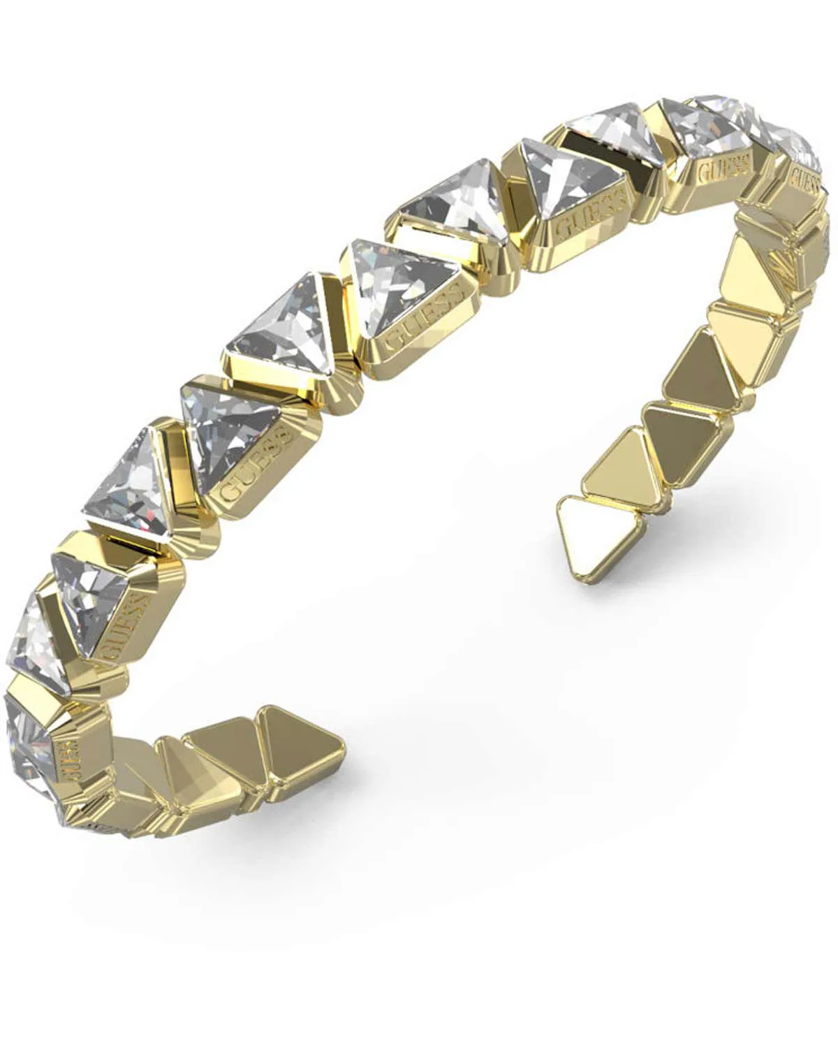JUBB04563JWYGL_1_1 Βραχιόλι Guess Trinity από ανοξείδωτο ατσάλι με ζιργκόν - Image 1