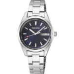 Γυναικείο Ρολόι Seiko Conceptual Day-Date 29,8mm με Μπλε Καντράν