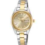 Γυναικείο Ρολόι Seiko Conceptual Day-Date Δίχρωμο 29,8mm
