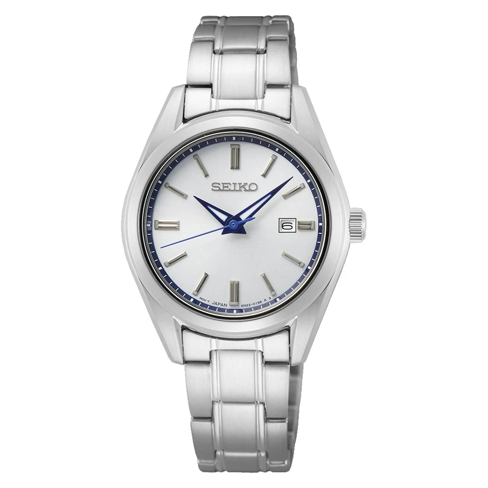 gynaikeio-roloi-seiko-aud-450-298mm-me-lefko-kantran Γυναικείο Ρολόι Seiko AUD 450 29,8mm με Λευκό Καντράν - Image 1