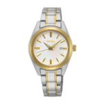 Γυναικείο Ρολόι Seiko Conceptual 29,8mm Δίχρωμο με Λευκό Καντράν