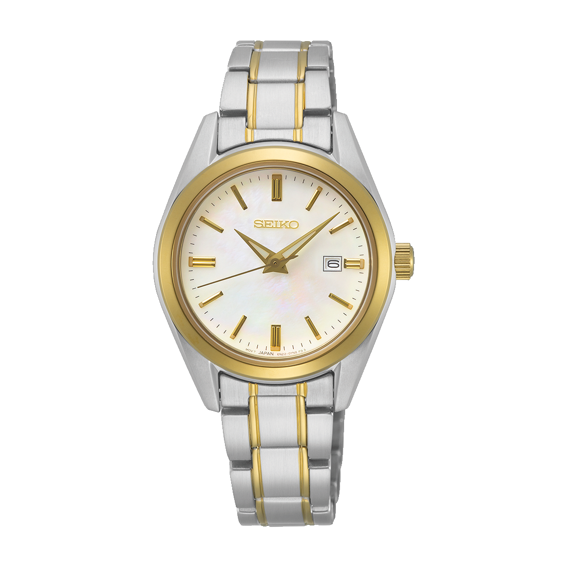 gynaikeio-roloi-seiko-conceptual-298mm-dichromo-me-lefko-kantran Γυναικείο Ρολόι Seiko Conceptual 29,8mm Δίχρωμο με Λευκό Καντράν - Image 1