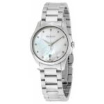Γυναικείο Ρολόι Gucci G-Timeless 27mm με Mother of Pearl Καντράν και Διαμάντια